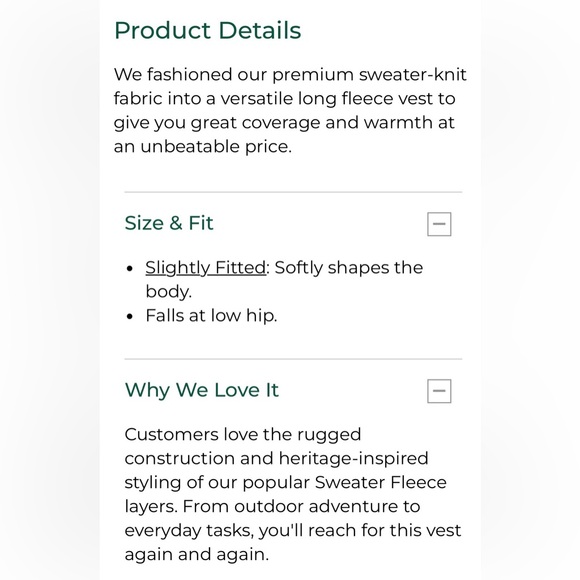 Women’s L.L. Bean Light Heather Gray Zip-Up Sweater Fleece Long Vest - Like New - Picture 13 of 14